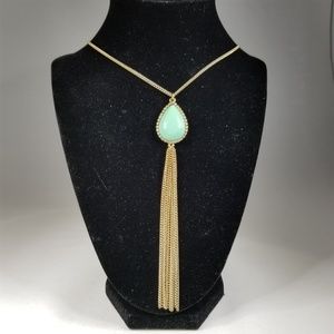 Bay to Baubles Ami Teardrop Tassel Necklace, NWOT